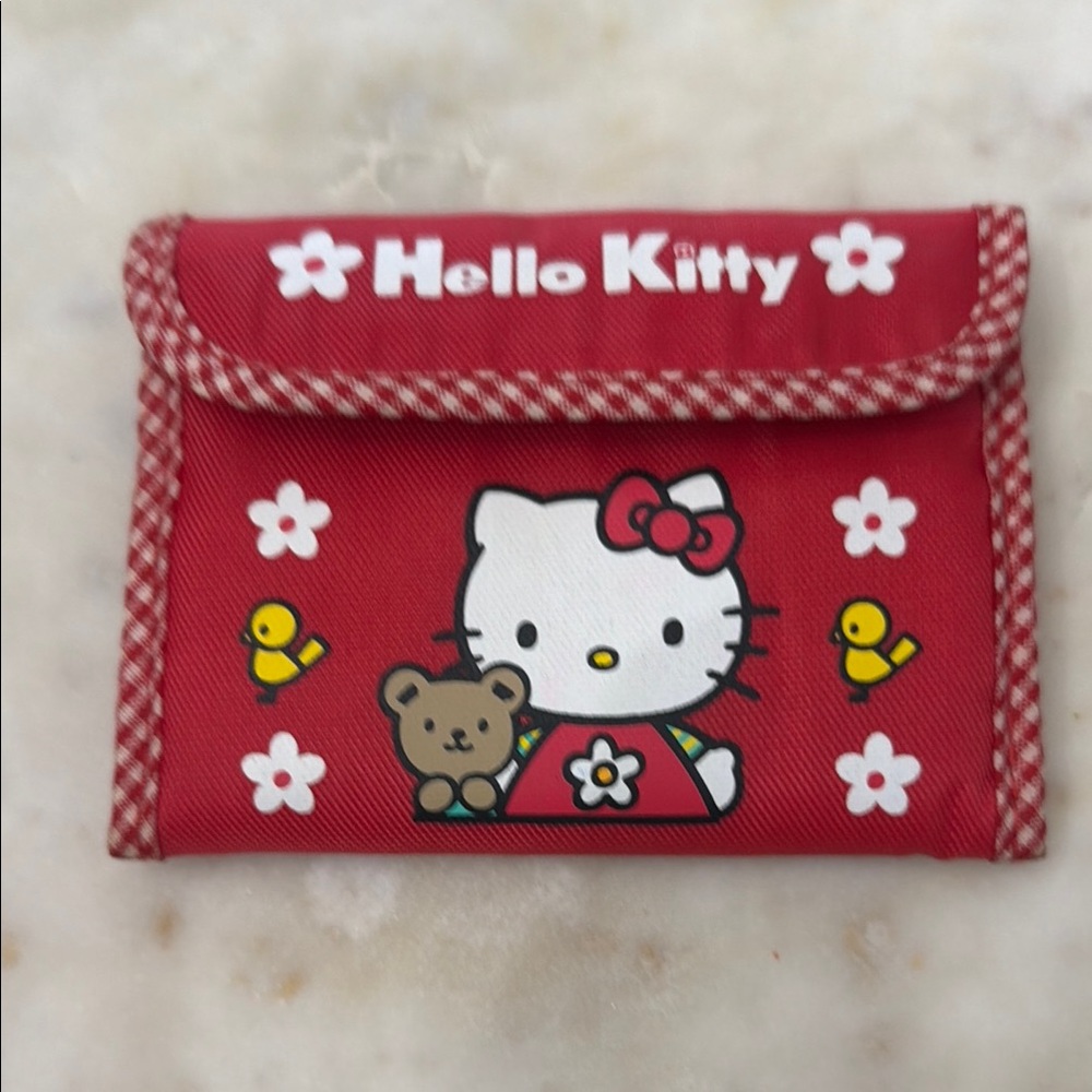 Vintage Hello Kitty Kids Red Wallet - Cute Character wallet